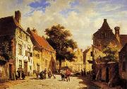 unknow artist European city landscape, street landsacpe, construction, frontstore, building and architecture. 317 oil painting picture wholesale